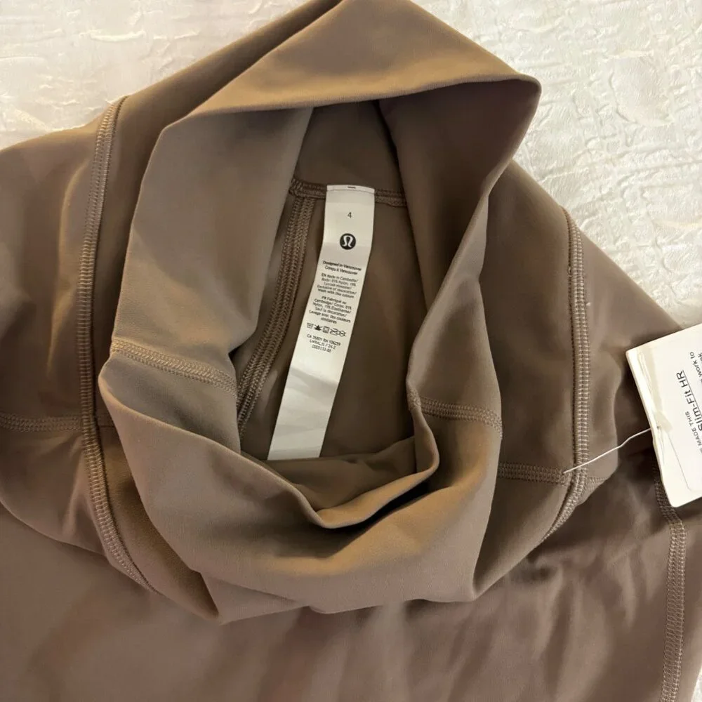 NWT New Lululemon Nulu™ Slim Fit High-Rise Midi Skirt Taupetastic Brown Pencil 4 - Picture 6 of 14